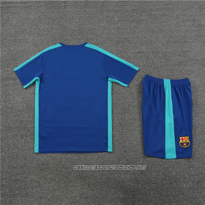 Chandal del Barcelona 23-24 Manga Corta Azul - Pantalon Corto